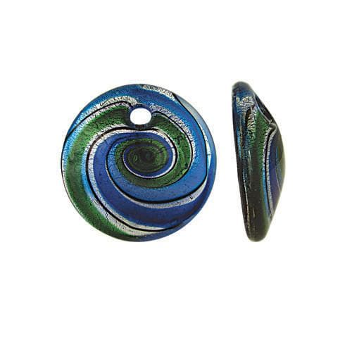#BS-9562 Lampwork Pendant, 48mm