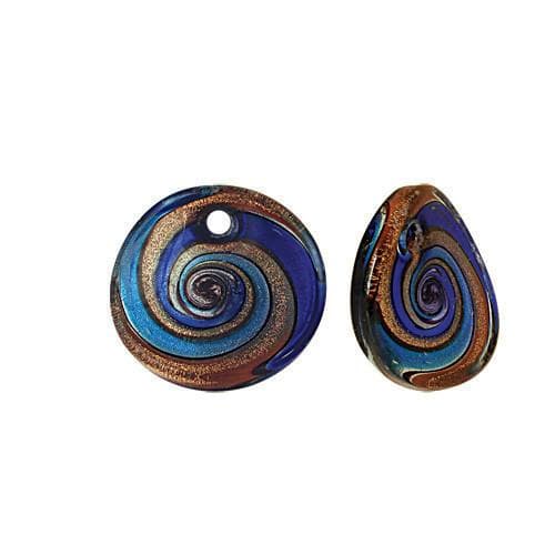 #BS-9589 Lampwork Pendant, 39mm