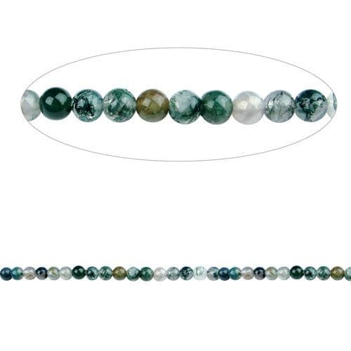 #BS-A36-MS Agate Beads, 6mm