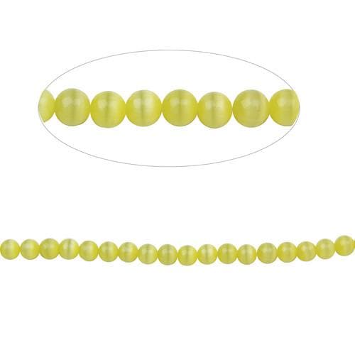 #BS-CR04-06 Cat's Eye Beads, 4mm