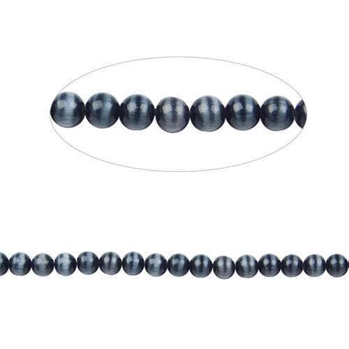 #BS-CR04-10 Cat's Eye Beads, 4mm