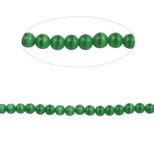 #BS-CR04-14 Cat's Eye Beads, 4mm