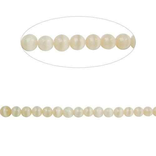 #BS-CR04-15 Cat's Eye Beads, 4mm