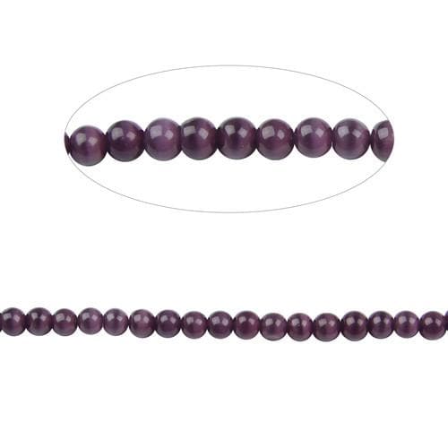 #BS-CR04-16 Cat's Eye Beads, 4mm
