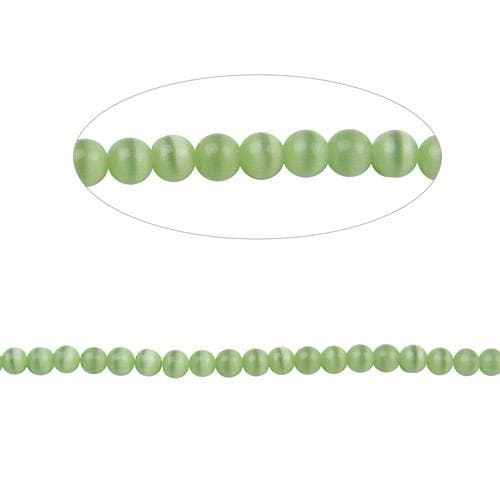 #BS-CR04-17 Cat's Eye Beads, 4mm