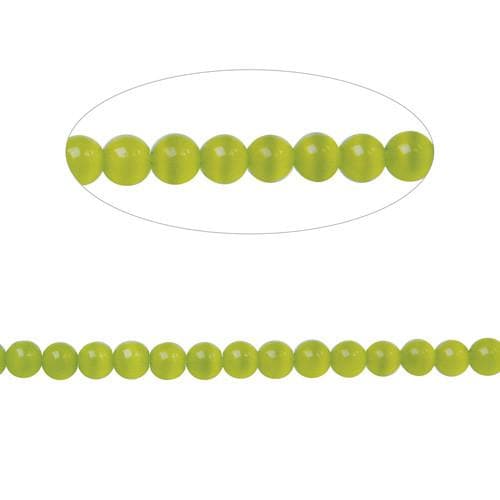 #BS-CR04-22 Cat's Eye Beads, 4mm