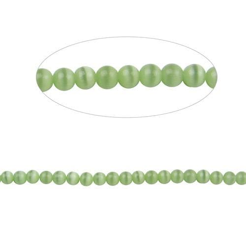 #BS-CR06-17 Cat's Eye Beads, 6mm