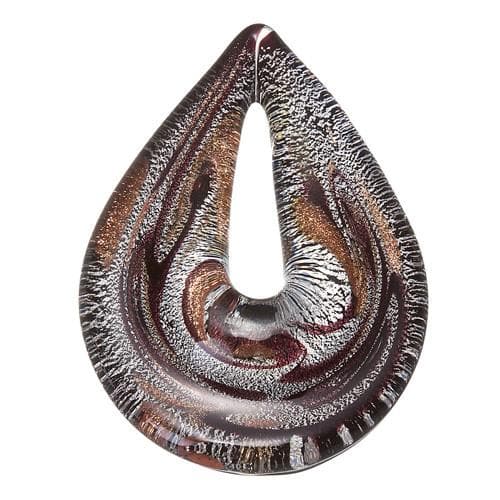 #BS-G4532-BK Lampwork Pendant, 55mm x 40mm