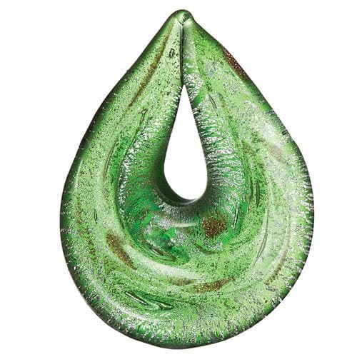 #BS-G4532-GN Lampwork Pendant, 55mm x 40mm