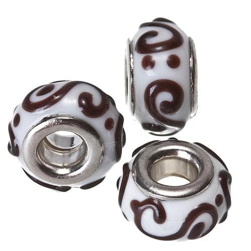 #BS-G7632WH Glass Beads, 13mm
