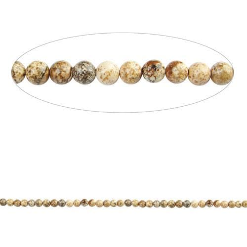 #BS-JP34LOP Jasper Beads, 4mm