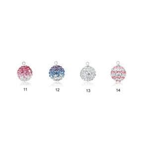 #BS-P4012A Rhinestone Ball Pendant, 12mm
