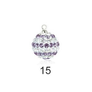 #BS-P4012B Rhinestone Ball Pendant, 12mm