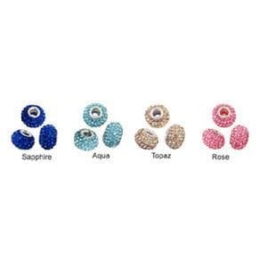 #BS-PD215A  Rhinestone Rondelle Bead, 16mm x 11mm
