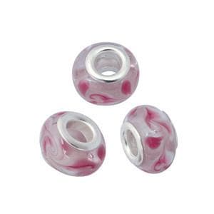 #BS-PD854 Glass Rondelle Beads, 14mm x 8mm