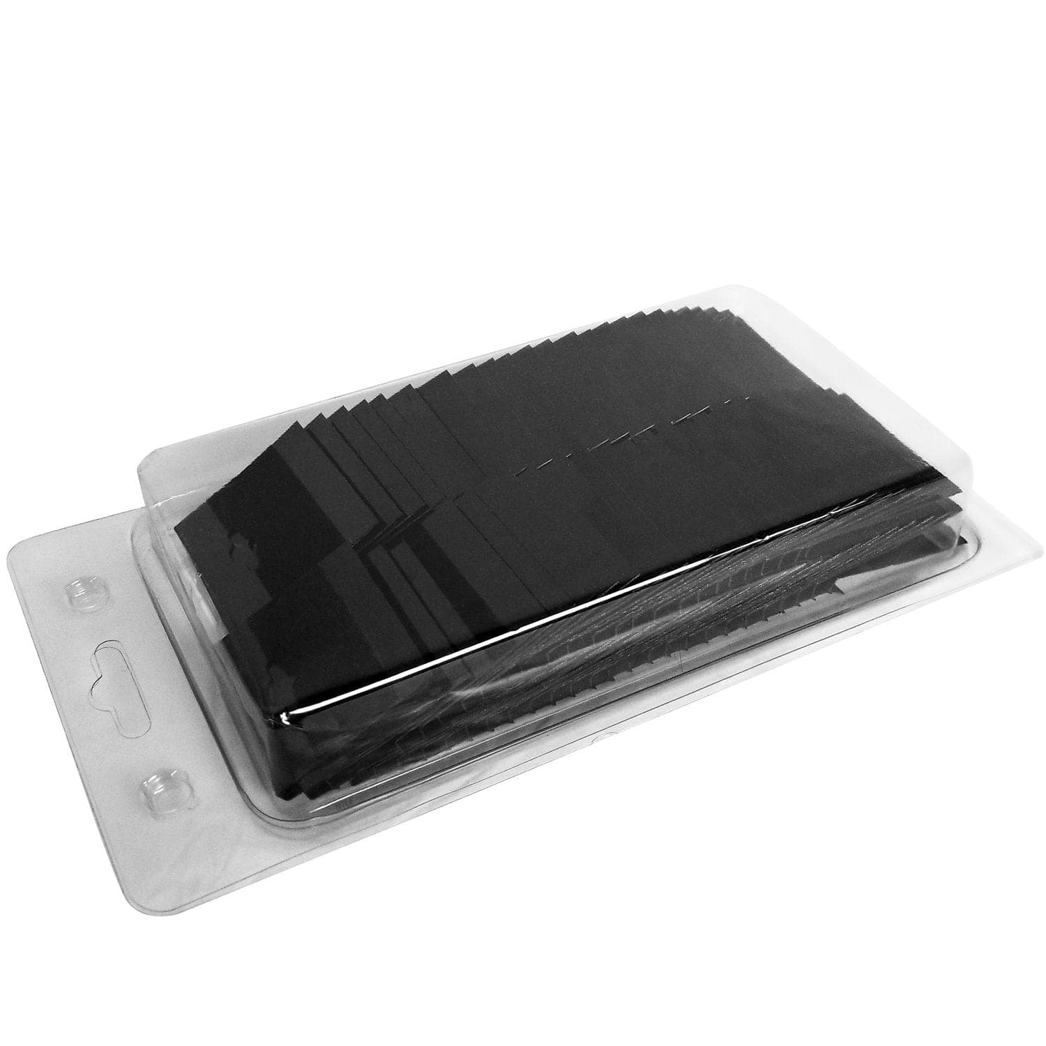 #BX571 Plain Black Hanging Earring Cards