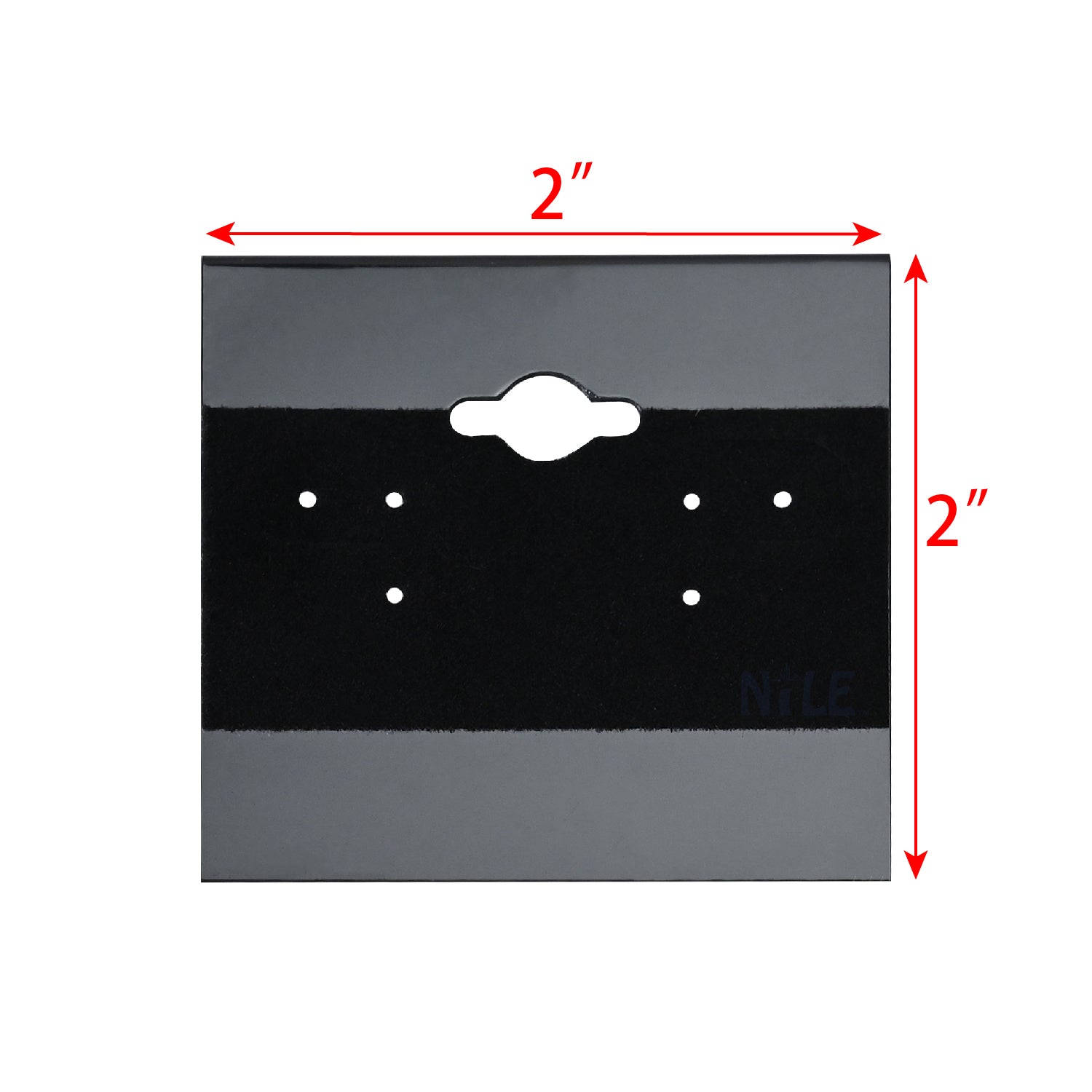 #BX573 Plain Black Hanging Earring Cards