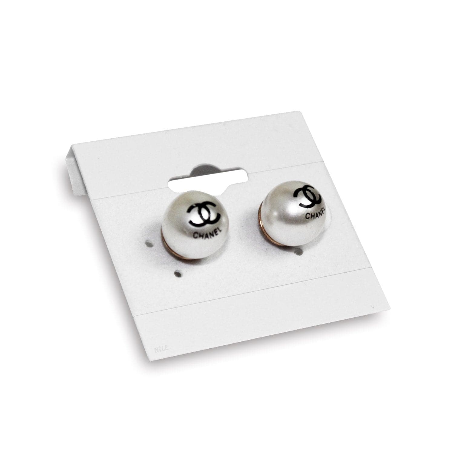 #BX578 Plain White Earring Hanging Cards