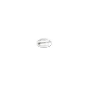 #FBB-347AS Silver Oval Beads, 3mm x 4.7mm
