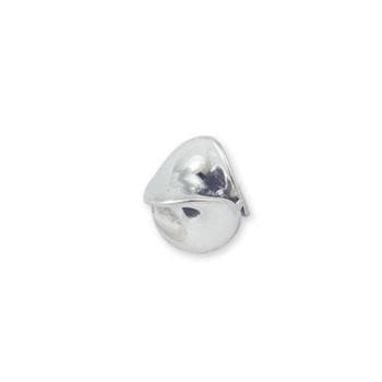 #FBB-425S Fancy Silver Petal Beads, 8mm