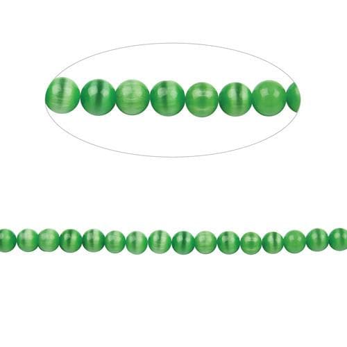 #BS-CR04-02 Cat's Eye Beads, 4mm