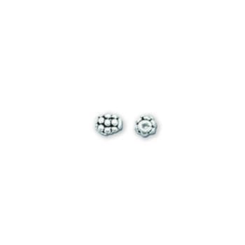 #FBB-206S Silver Bali Beads, 6mm