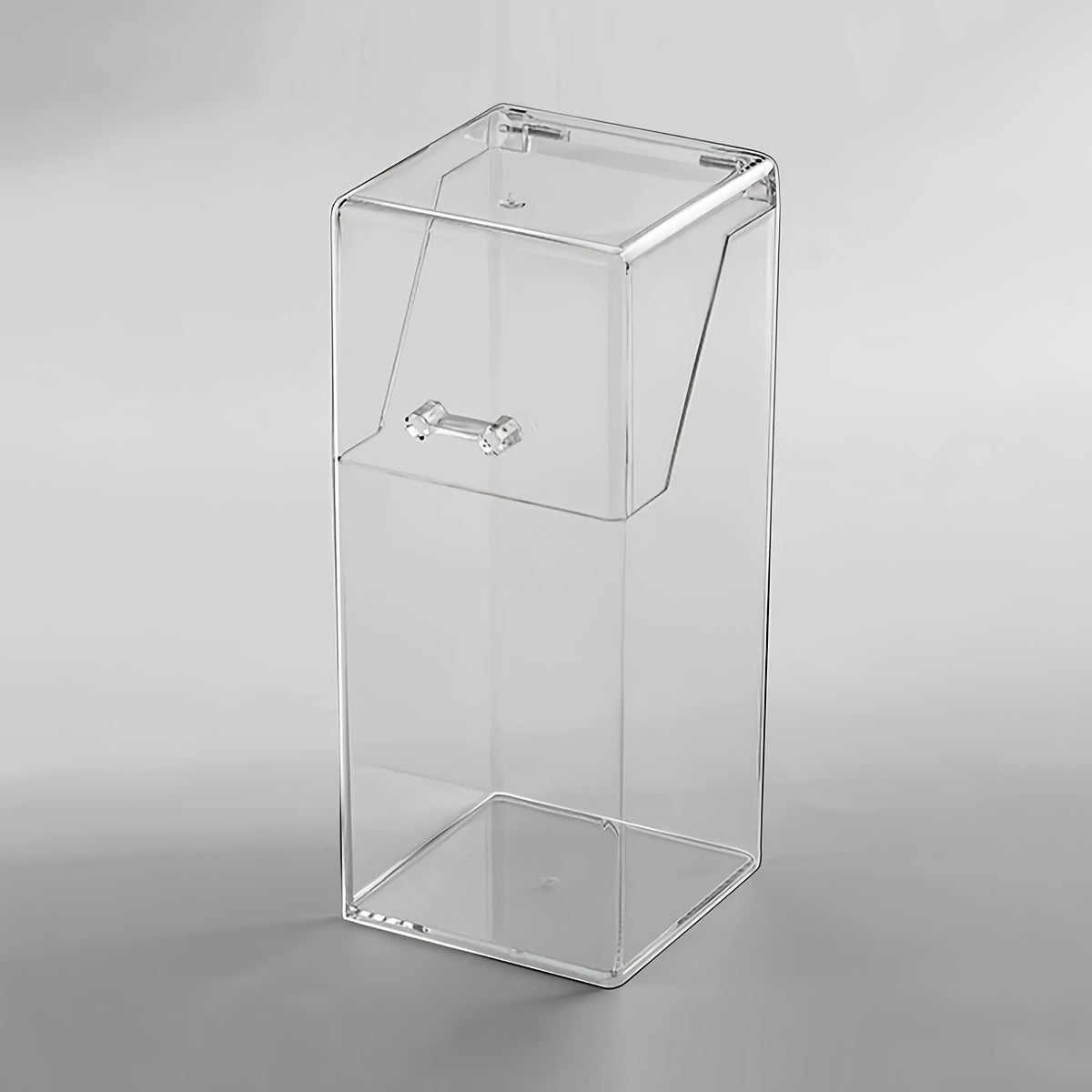 [Dustproof Storage] 1pc Minimalist Desktop Storage Container with Lid | Dustproof Makeup Organizer & Stationery Holder