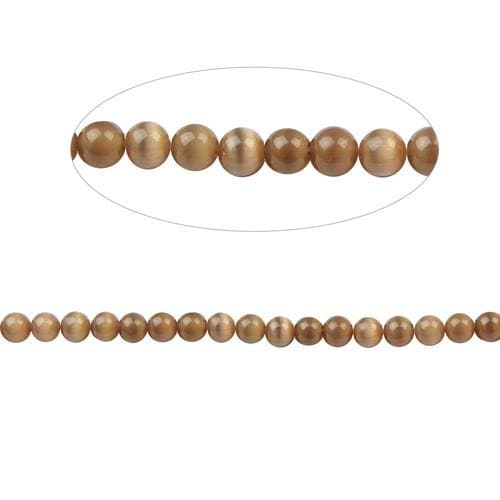 #BS-CR04-26 Cat's Eye Beads, 4mm