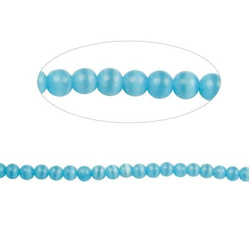 #BS-CR04-27 Cat's Eye Beads, 4mm