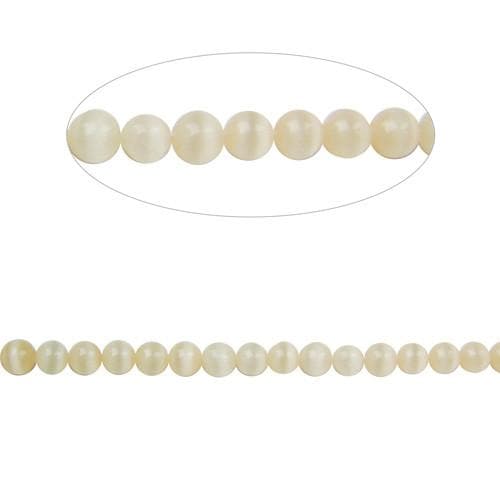 #BS-CR06-15 Cat's Eye Beads, 6mm