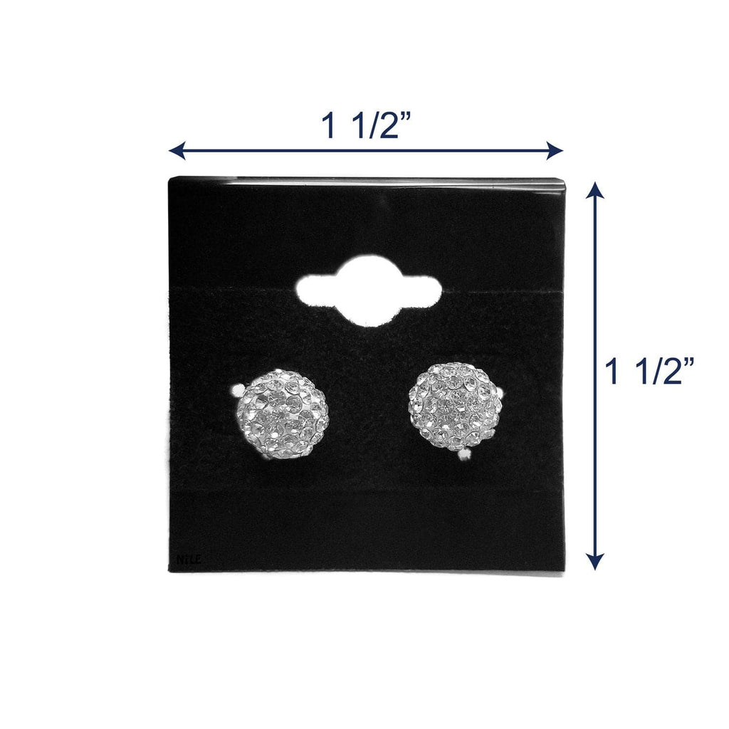 #BX571 Plain Black Hanging Earring Cards