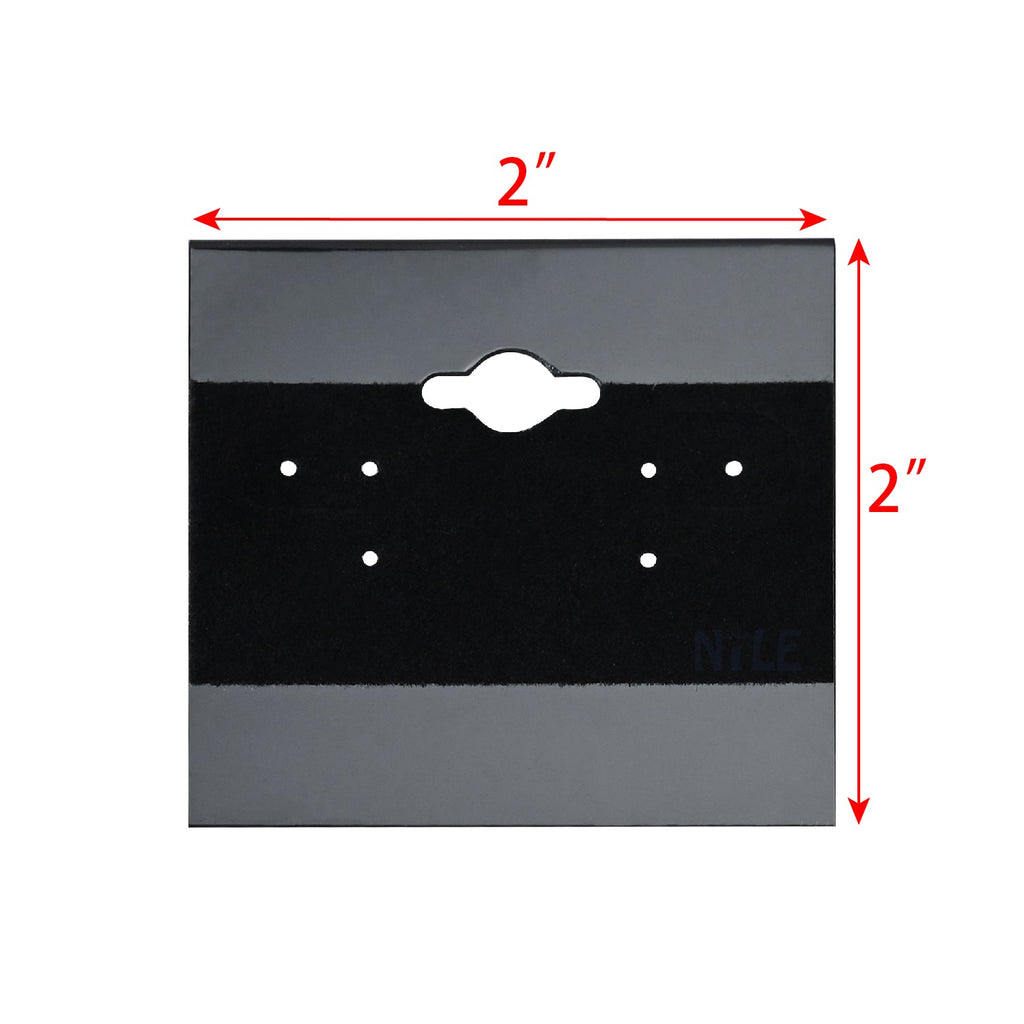 #BX573 Plain Black Hanging Earring Cards