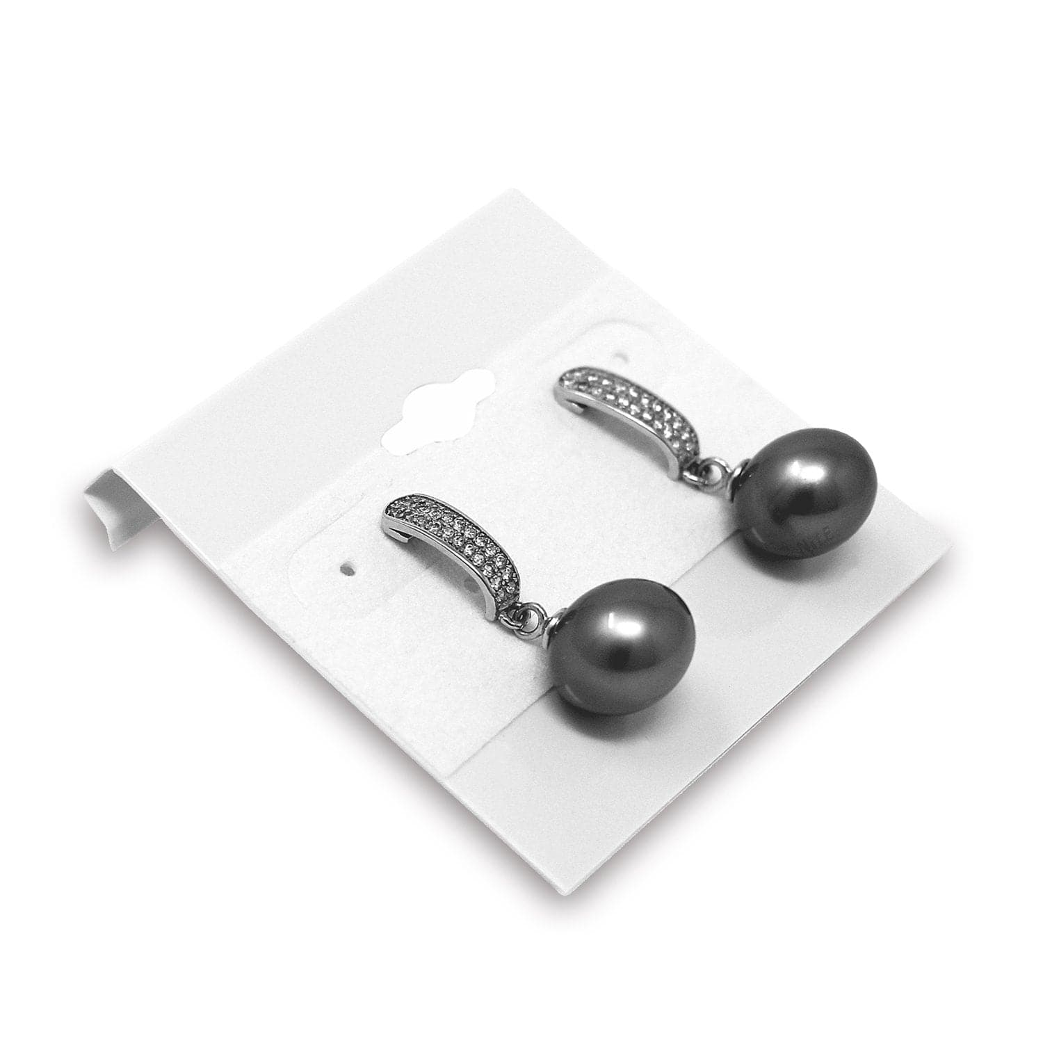 #BX579 Plain White Hanging Earring Cards