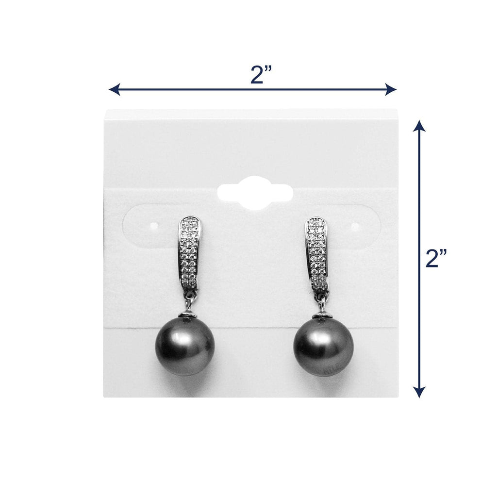#BX579 Plain White Hanging Earring Cards