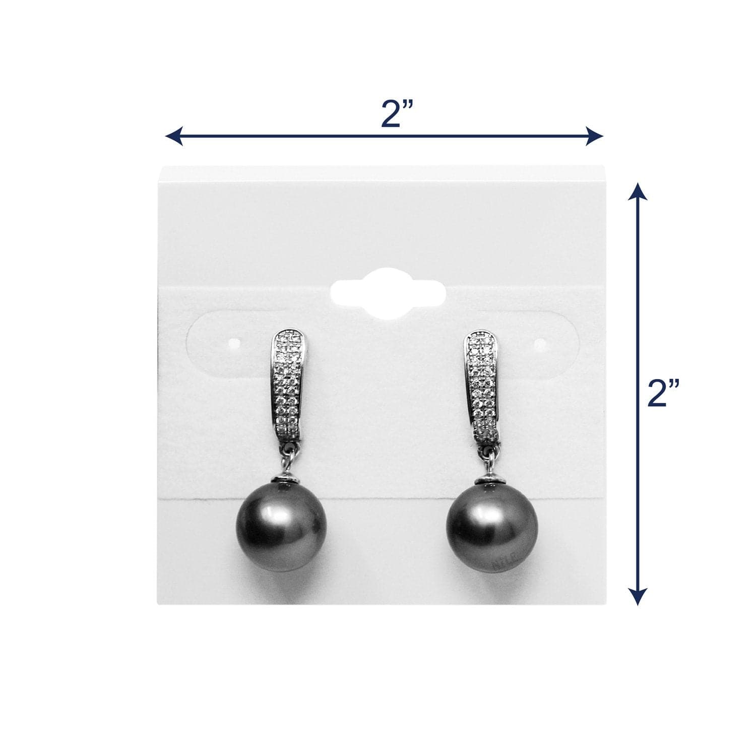 #BX579 Plain White Hanging Earring Cards